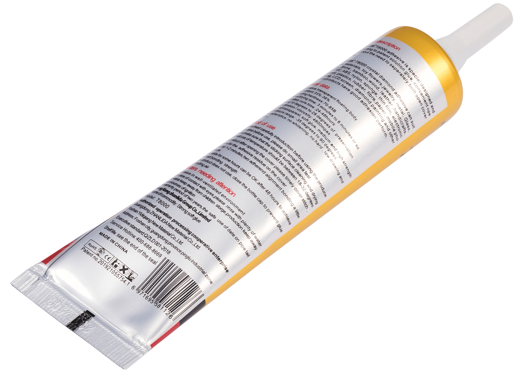 Multi-Purpose Glue Adhesive T8000 (50ml / Clear) (Zhanlida)