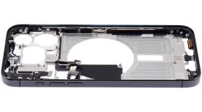 Mid-Frame Housing With Power And Volume Button Compatible For iPhone 15 Pro Max (US Version) (Used OEM Pull: Grade A) (Black Titanium)