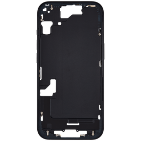 Mid-Frame Housing With Power And Volume Button Compatible For iPhone 15 (US Version) (Used OEM Pull: Grade A) (Black)