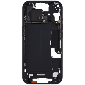 Mid-Frame Housing With Power And Volume Button Compatible For iPhone 15 (US Version) (Used OEM Pull: Grade A) (Black)