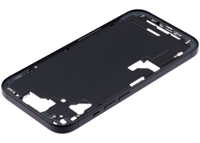 Mid-Frame Housing With Power And Volume Button Compatible For iPhone 15 (US Version) (Used OEM Pull: Grade A) (Black)