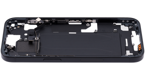Mid-Frame Housing With Power And Volume Button Compatible For iPhone 15 (US Version) (Used OEM Pull: Grade A) (Black)
