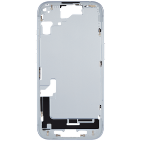 Mid-Frame Housing With Power And Volume Button Compatible For iPhone 15 (US Version) (Used OEM Pull: Grade A) (Blue)