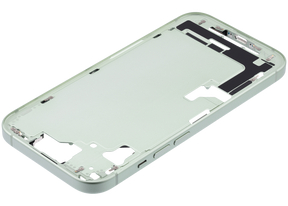 Mid-Frame Housing With Power And Volume Button Compatible For iPhone 15 (US Version) (Used OEM Pull: Grade A) (Green)