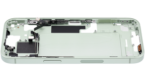 Mid-Frame Housing With Power And Volume Button Compatible For iPhone 15 (US Version) (Used OEM Pull: Grade A) (Green)