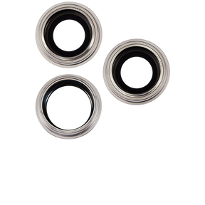 Back Camera Lens With Bracket & Bezel Compatible For iPhone 15 Pro Max (3 Piece Set) (Premium) (White Titanium)
