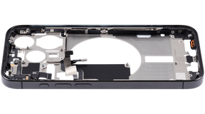 Mid-Frame Housing With Power And Volume Button Compatible For iPhone 15 Pro (US Version) (Used OEM Pull: Grade A) (Black Titanium)