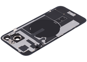 Back Glass With Steel Plate With Wireless NFC Charging MagSafe Magnet & Flashlight Flex Compatible For iPhone 15 Plus (Used OEM Pull: Grade A) (Green)