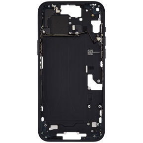 Mid-Frame Housing With Power And Volume Button Compatible For iPhone 15 Plus (US Version) (Used OEM Pull: Grade A) (Black)