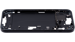 Mid-Frame Housing With Power And Volume Button Compatible For iPhone 15 Plus (US Version) (Used OEM Pull: Grade A) (Black)