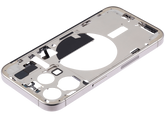 Mid-Frame Housing With Power And Volume Button Compatible For iPhone 15 Pro (US Version) (Used OEM Pull: Grade A) (Natural Titanium)