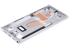 Replacement Mid-Frame Housing Compatible For Samsung Galaxy S23 Ultra 5G (US & International Version) (Sky Blue / Lime)