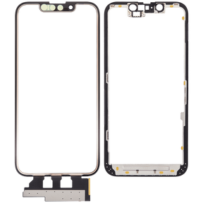 4 in 1 Short Flex (Digitizer Touch With Glass + OCA + Frame Pre-installed) Compatible For iPhone 13 Mini (OCA Master)