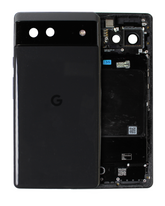 Replacement Back Housing Compatible For Google Pixel 6 (N/A) (Used OEM Pull: Grade B/C) (Stormy Black)