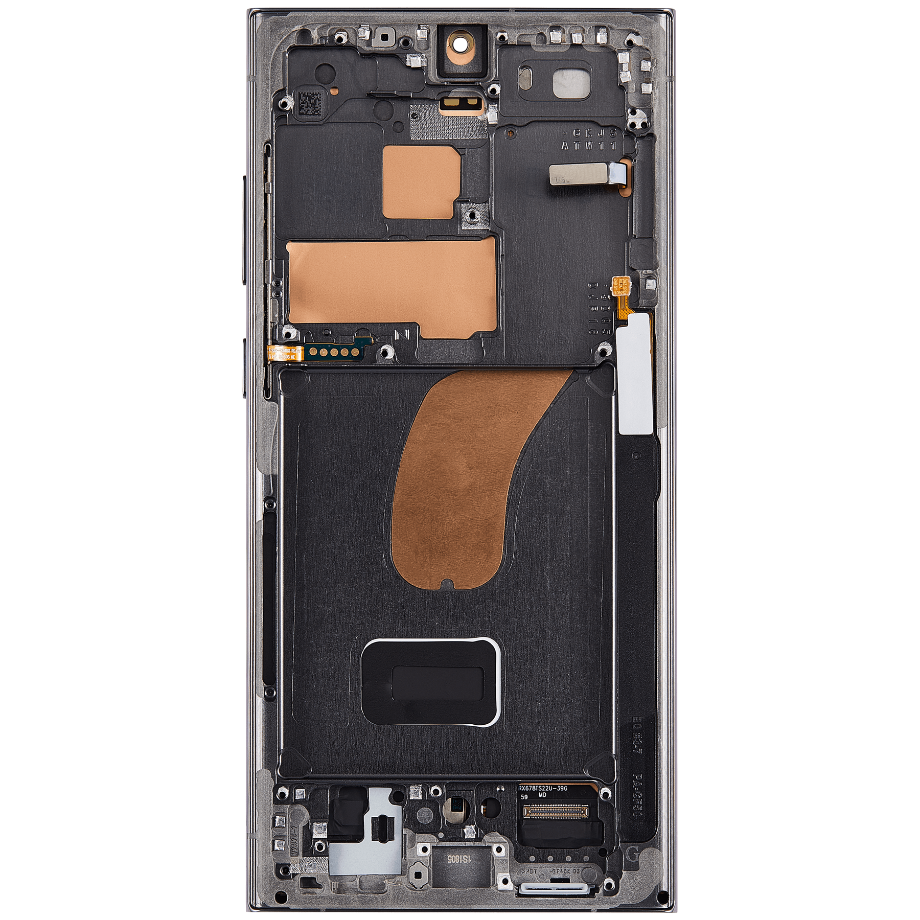 OLED Assembly With Frame Compatible For Samsung Galaxy S23 Ultra Replacement(US & International) (Vemake) (Green)