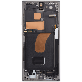 OLED Assembly With Frame Compatible For Samsung Galaxy S23 Ultra Replacement(US & International) (Vemake) (Green)