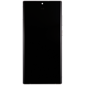 OLED Assembly With Frame Compatible For Samsung Galaxy S22 Ultra 5G Replacement  (US & International Version) (Vemake) (Phantom White)