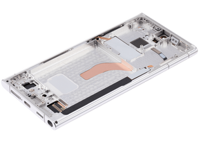 OLED Assembly With Frame Compatible For Samsung Galaxy S22 Ultra 5G Replacement  (US & International Version) (Vemake) (Phantom White)