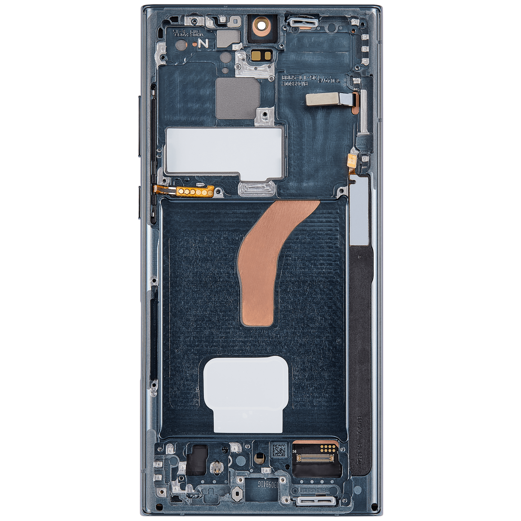 OLED Assembly With Frame Compatible For Samsung Galaxy S22 Ultra 5G Replacement (US & International Version) (Vemake) (Green)