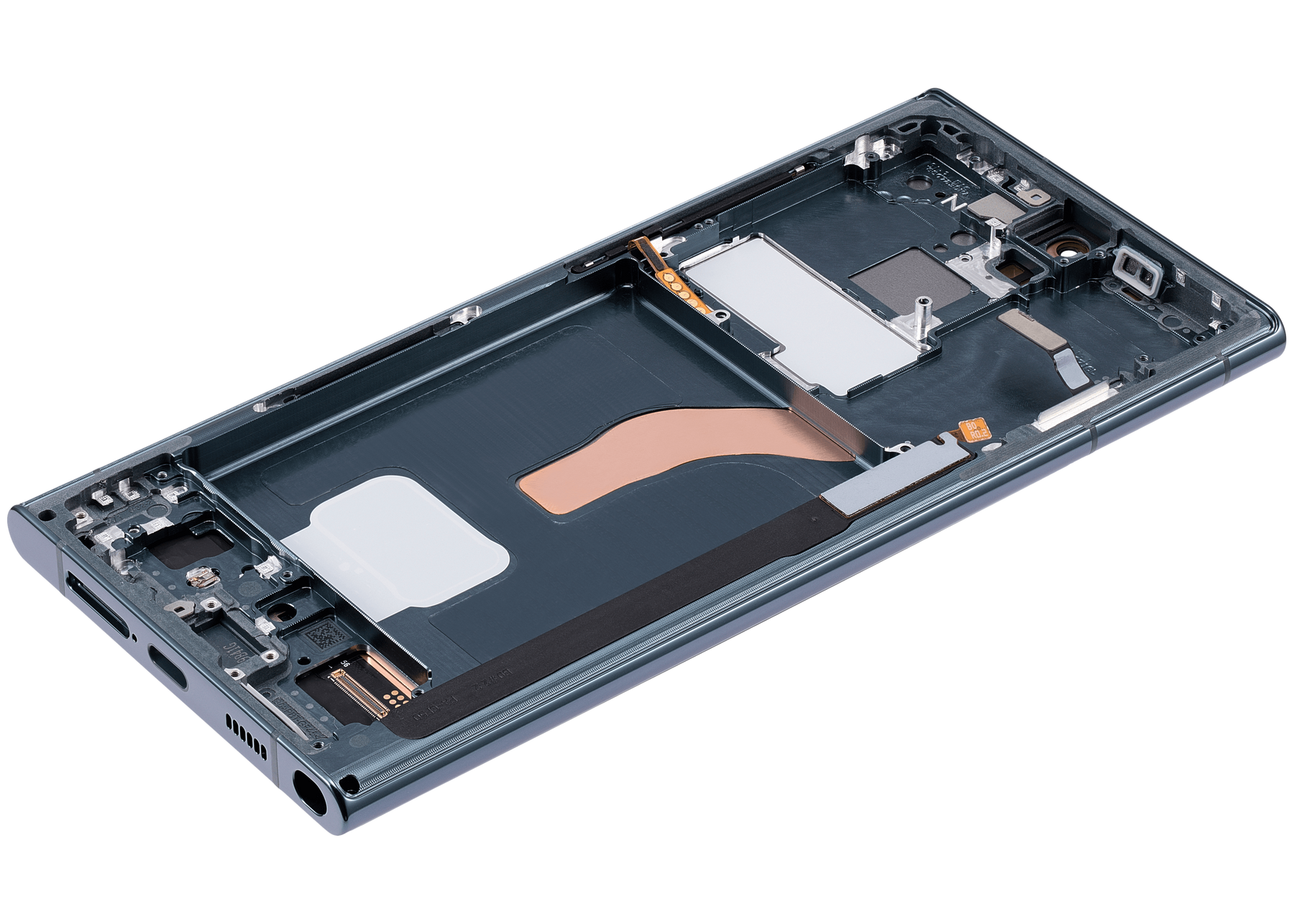 OLED Assembly With Frame Compatible For Samsung Galaxy S22 Ultra 5G Replacement (US & International Version) (Vemake) (Green)