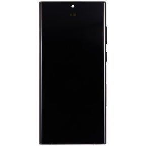 OLED Assembly With Frame Compatible For Samsung Galaxy S22 Ultra 5G Replacement(US & International Version) (Vemake) (Graphite)