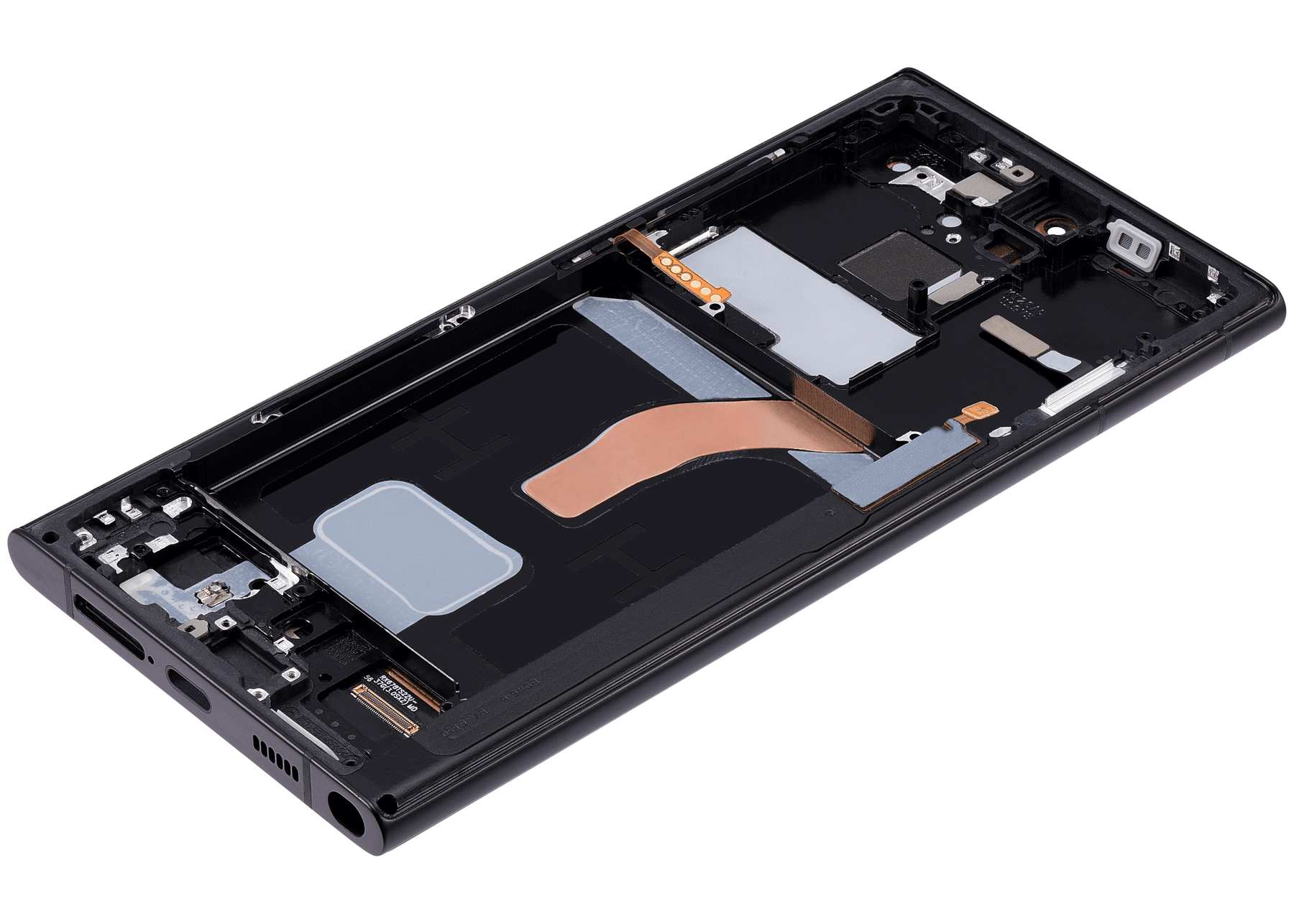 OLED Assembly With Frame Compatible For Samsung Galaxy S22 Ultra 5G Replacement(US & International Version) (Vemake) (Graphite)