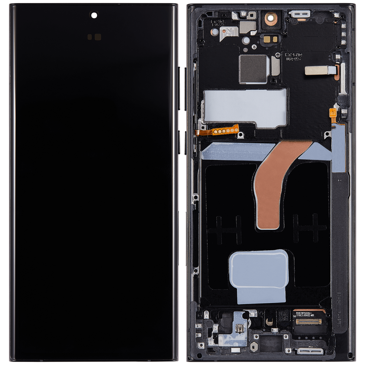 Replacement OLED Assembly With Frame Compatible For Samsung Galaxy S22 Ultra 5G (US & International Version) (Refurbished) (Graphite)