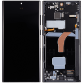 Replacement OLED Assembly With Frame Compatible For Samsung Galaxy S22 Ultra 5G (US & International Version) (Refurbished) (Graphite)