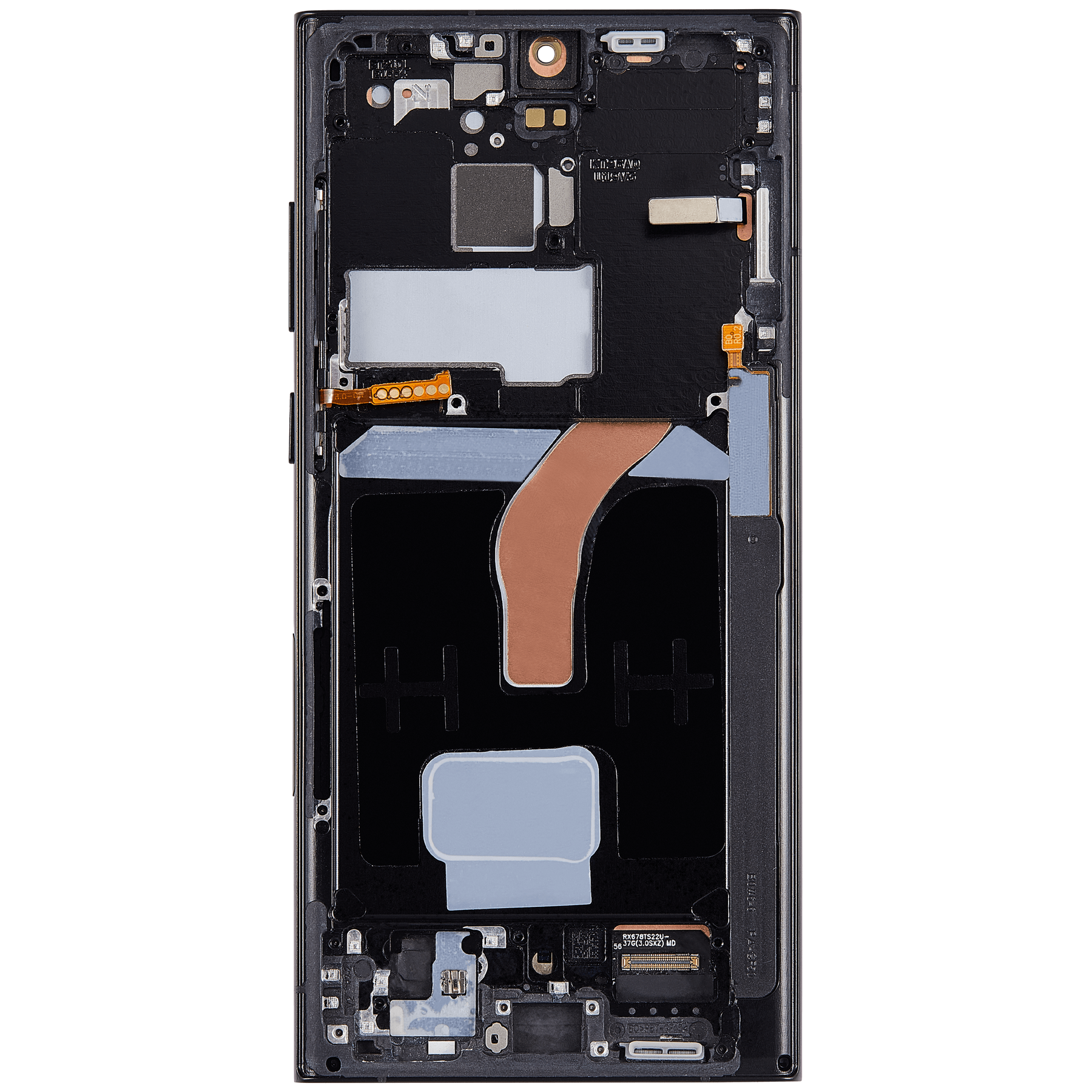 Replacement OLED Assembly With Frame Compatible For Samsung Galaxy S22 Ultra 5G (US & International Version) (Refurbished) (Graphite)