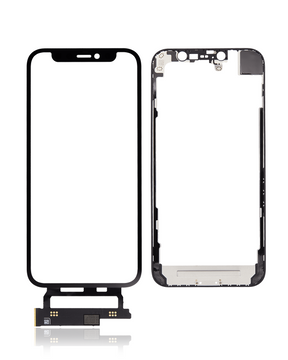 4 in 1 Short Flex (Digitizer Touch With Glass + OCA + Frame Pre-installed) Compatible For iPhone 12 Mini (OCA Master)