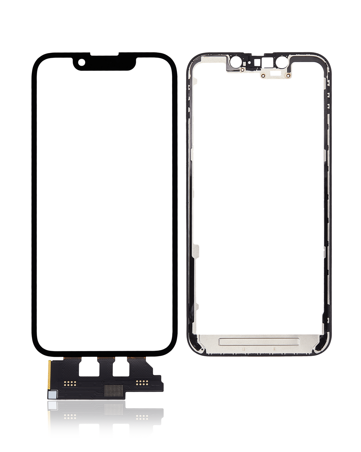 4 in 1 Short Flex (Digitizer Touch With Glass + OCA + Frame Pre-installed) Compatible For iPhone 13 Mini (OCA Master)