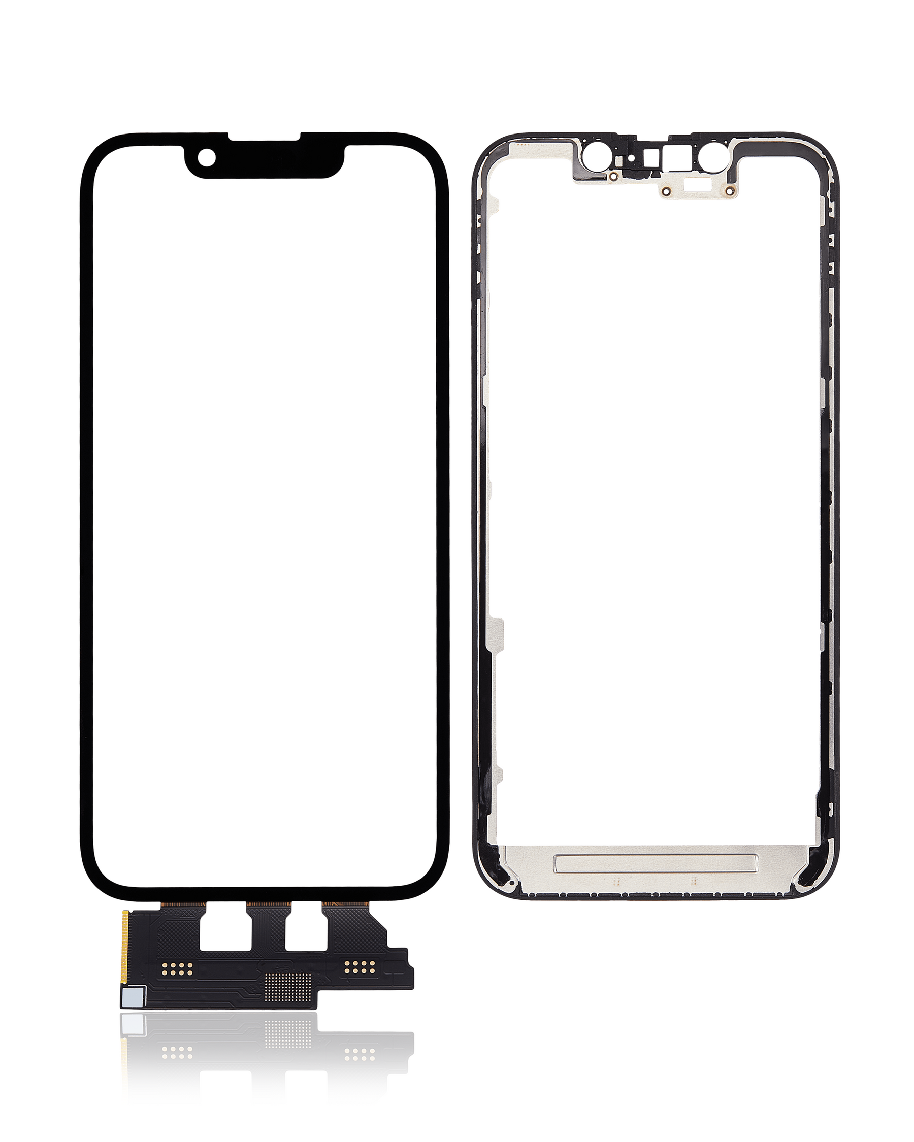 4 in 1 Short Flex (Digitizer Touch With Glass + OCA + Frame Pre-installed) Compatible For iPhone 13 Mini (OCA Master)