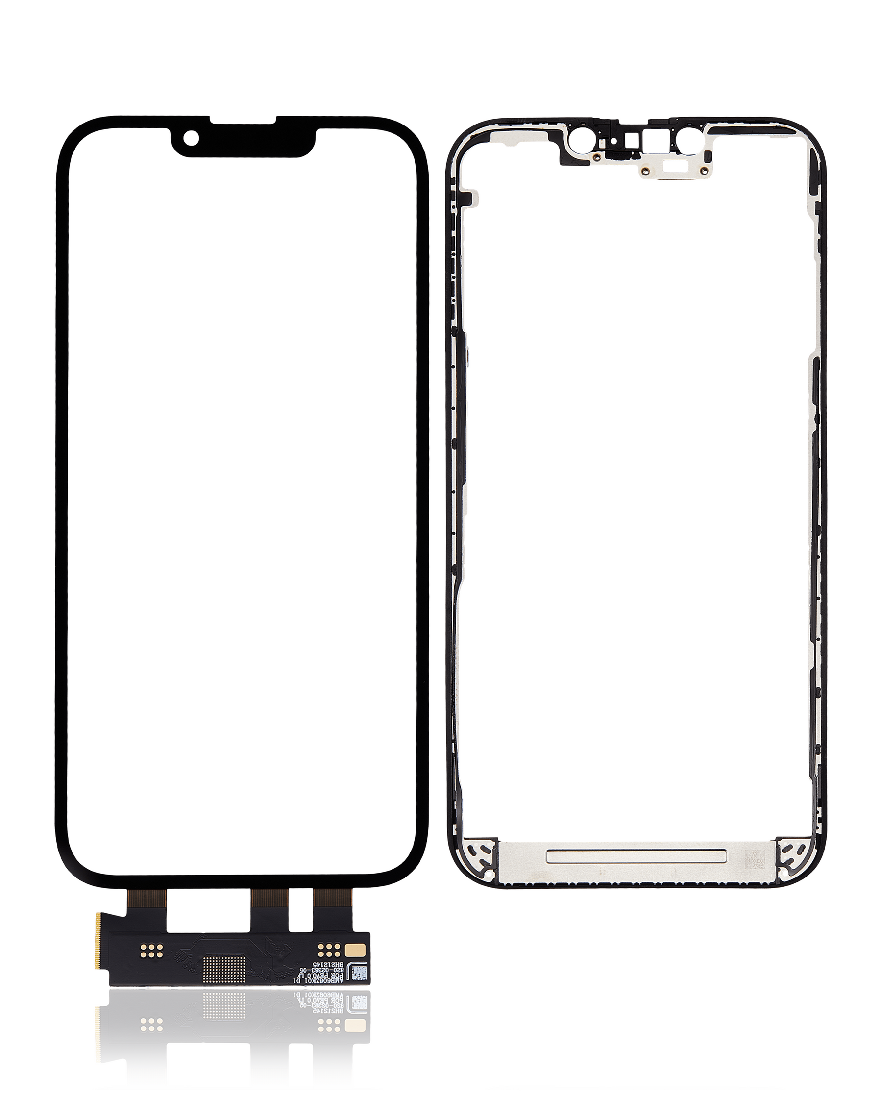 4 in 1 Short Flex (Digitizer Touch With Glass + OCA + Frame Pre-installed) Compatible For iPhone 13 Pro (OCA Master)