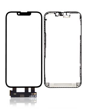 4 in 1 Short Flex (Digitizer Touch With Glass + OCA + Frame Pre-installed) Compatible For iPhone 13 Pro (OCA Master)