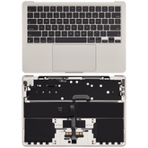 Top Case Assembly With Battery And Keyboard Compatible For MacBook Air 13" (A2681 / Mid 2022) (US Keyboard) (Starlight)