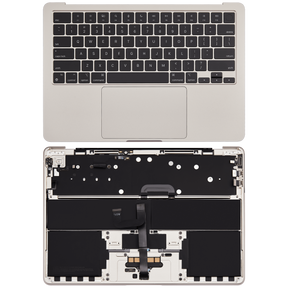 Top Case Assembly With Battery And Keyboard Compatible For MacBook Air 13" (A2681 / Mid 2022) (US Keyboard) (Starlight)