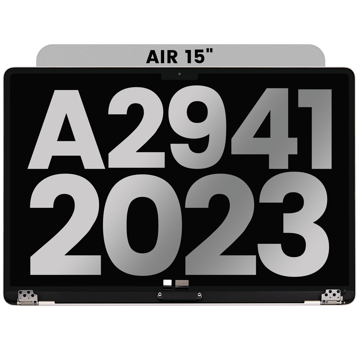 Complete LCD Display Assembly Compatible with MacBook Air 15" (A2941, Mid 2023) – OEM Pull: Grade A, Starlight