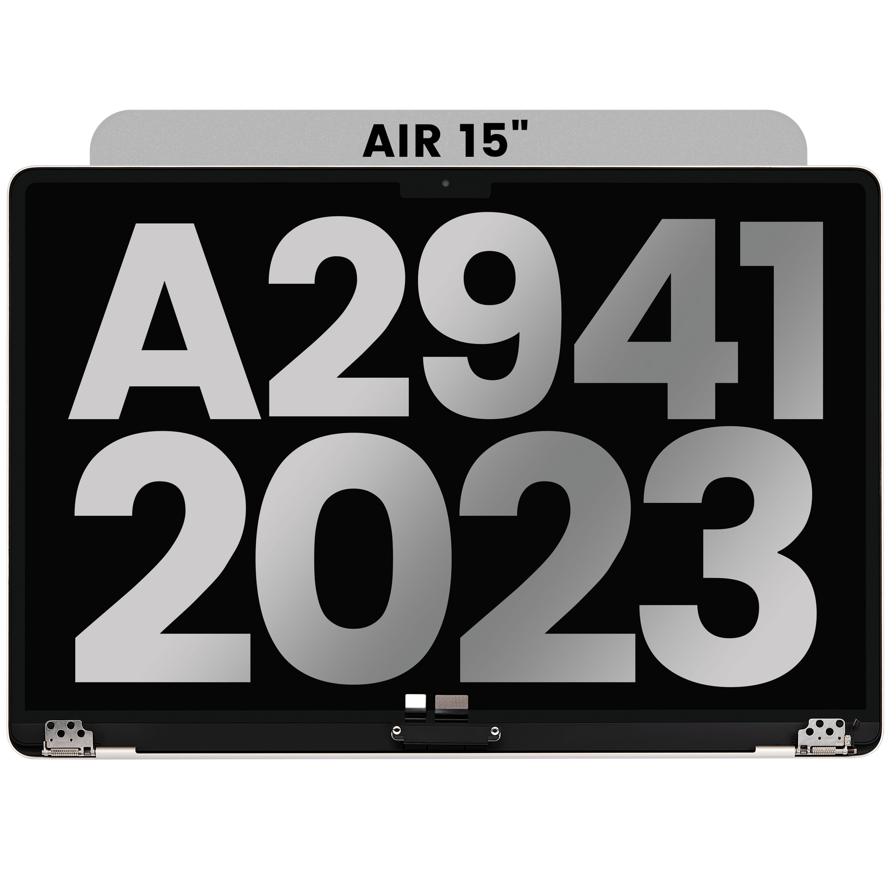 Complete LCD Display Assembly Compatible with MacBook Air 15" (A2941, Mid 2023) – OEM Pull: Grade A, Starlight
