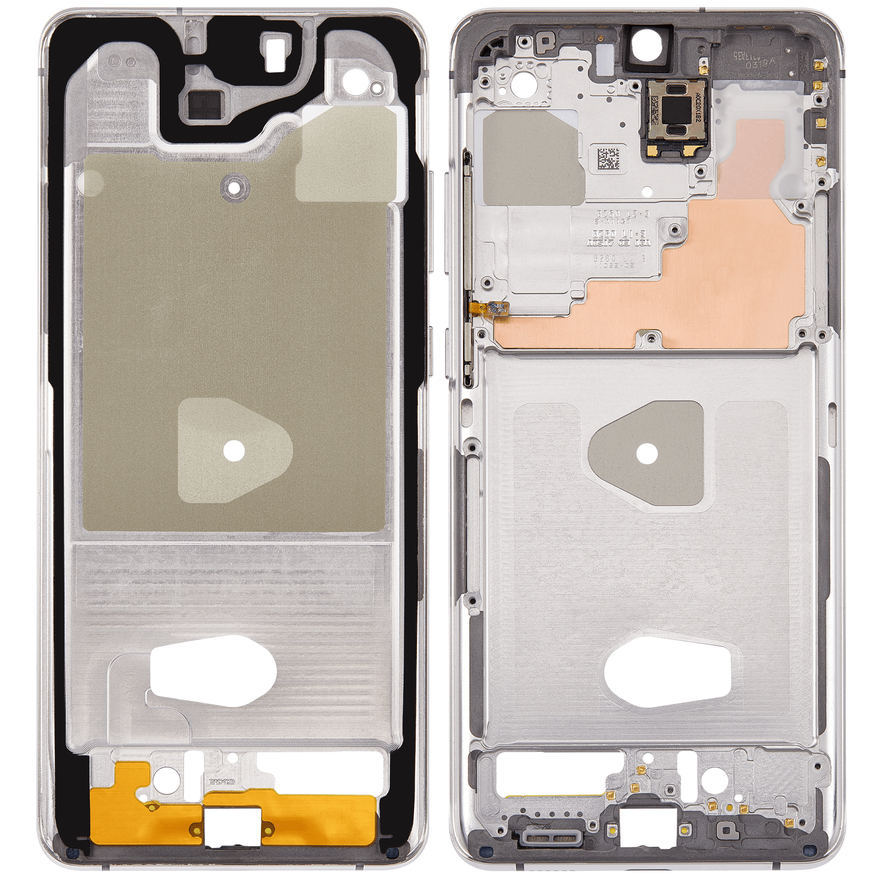 Mid-Frame Housing Compatible For Samsung Galaxy S20 Ultra (Cloud White) Replacement