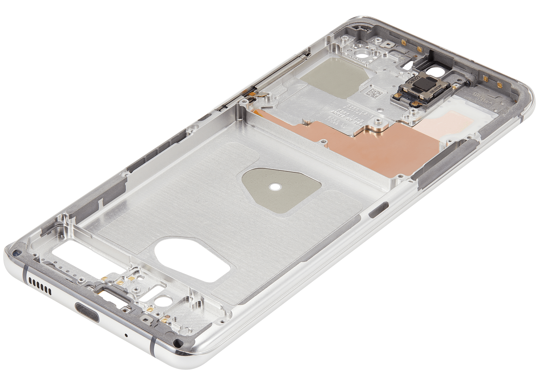 Mid-Frame Housing Compatible For Samsung Galaxy S20 Ultra (Cloud White) Replacement