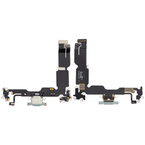 Charging Port Flex Cable Compatible For iPhone 15 Plus (Premium) (Green)