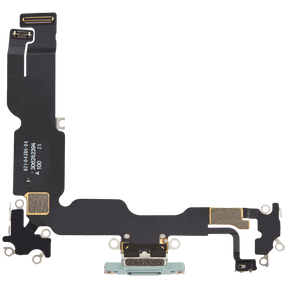 Charging Port Flex Cable Compatible For iPhone 15 Plus (Premium) (Green)