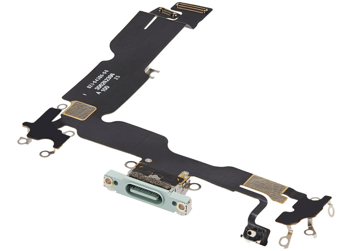 Charging Port Flex Cable Compatible For iPhone 15 Plus (Premium) (Green)
