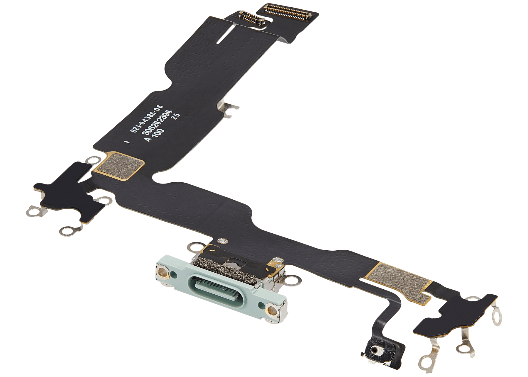 Charging Port Flex Cable Compatible For iPhone 15 Plus (Premium) (Green)