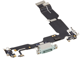 Charging Port Flex Cable Compatible For iPhone 15 Plus (Premium) (Green)