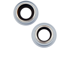 Back Camera Lens With Bracket & Bezel Compatible For iPhone 15 / 15 Plus (2 Piece Set) (Premium) (Blue)