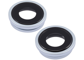 Back Camera Lens With Bracket & Bezel Compatible For iPhone 15 / 15 Plus (2 Piece Set) (Premium) (Blue)