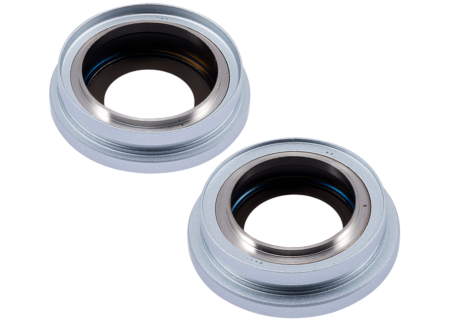 Back Camera Lens With Bracket & Bezel Compatible For iPhone 15 / 15 Plus (2 Piece Set) (Premium) (Blue)