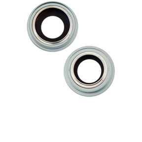Back Camera Lens With Bracket & Bezel Compatible For iPhone 15 / 15 Plus (2 Piece Set) (Premium) (Green)