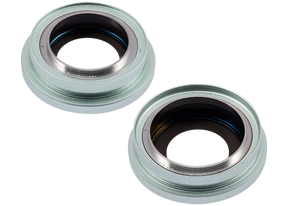 Back Camera Lens With Bracket & Bezel Compatible For iPhone 15 / 15 Plus (2 Piece Set) (Premium) (Green)